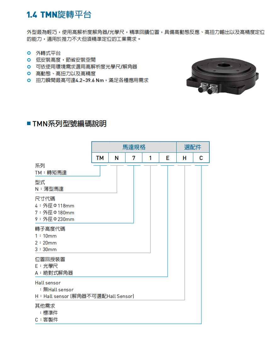 上銀直驅(qū)電機(jī):DMN93G